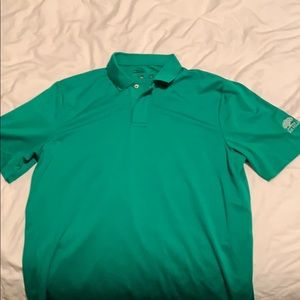 Green RLX golf shirt